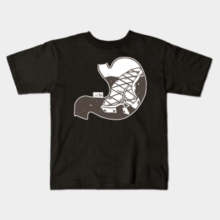 Food in My Stomach - Steak (Color) Kids T-Shirt